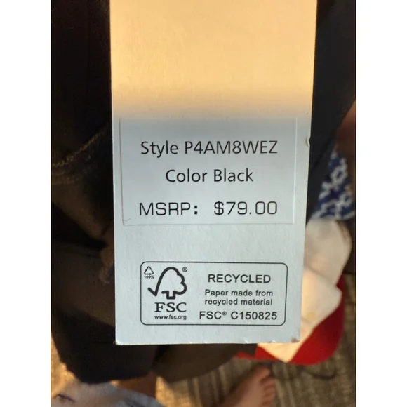 Women's DKNY Black Linen Blend Shirt Size M - Picture 3 of 5